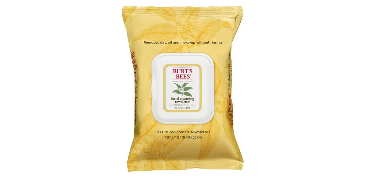 Burt's Bees Sensitive Facial Cleansing Towelettes with White Tea Extract