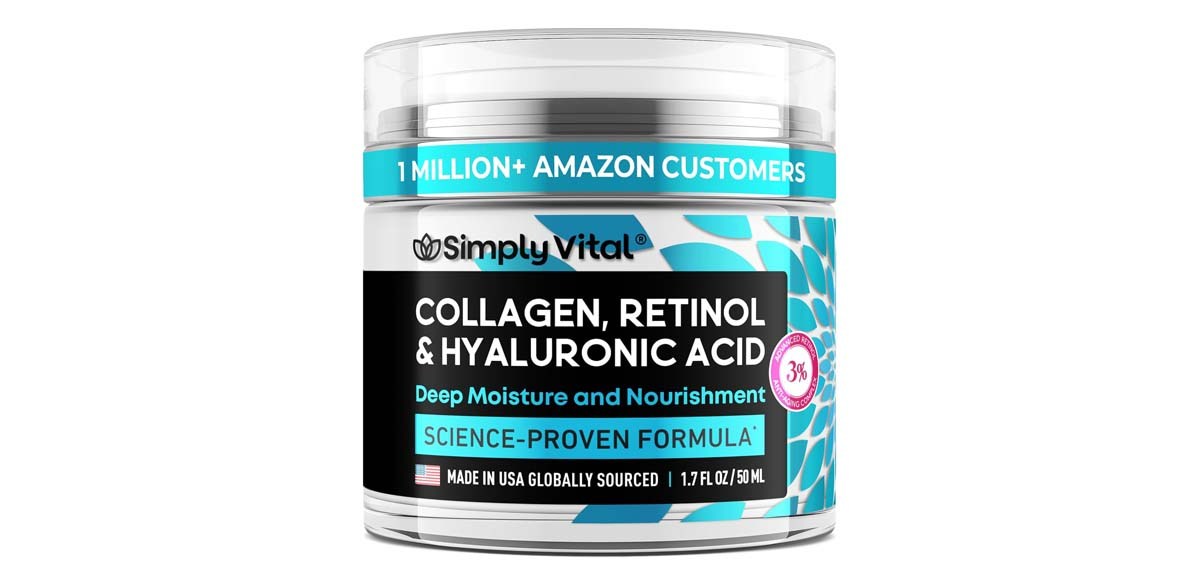 SimplyVital Collagen, Retinol & Hyaluronic Acid Cream SimplyVital Collagen, Retinol & Hyaluronic Acid Cream
