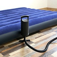 inflating an air mattress