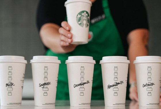 Starbucks ends nondairy milk upcharge — and brings back the Sharpie