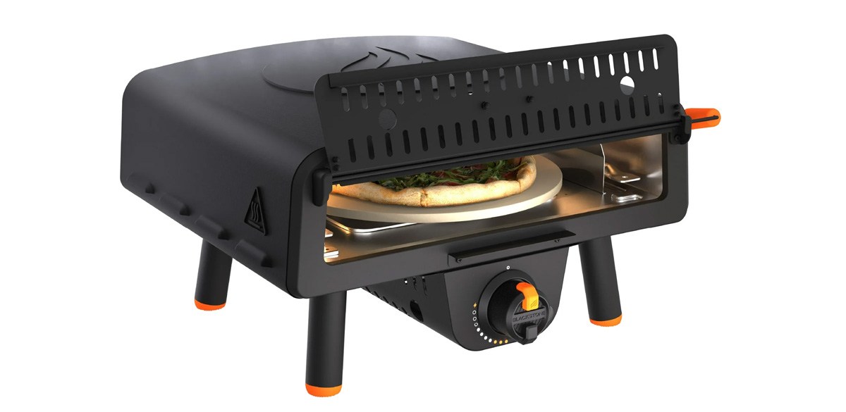 Blackstone Outdoor Tabletop Propane Pizza Oven with 13-in Rotating Pizza Stone