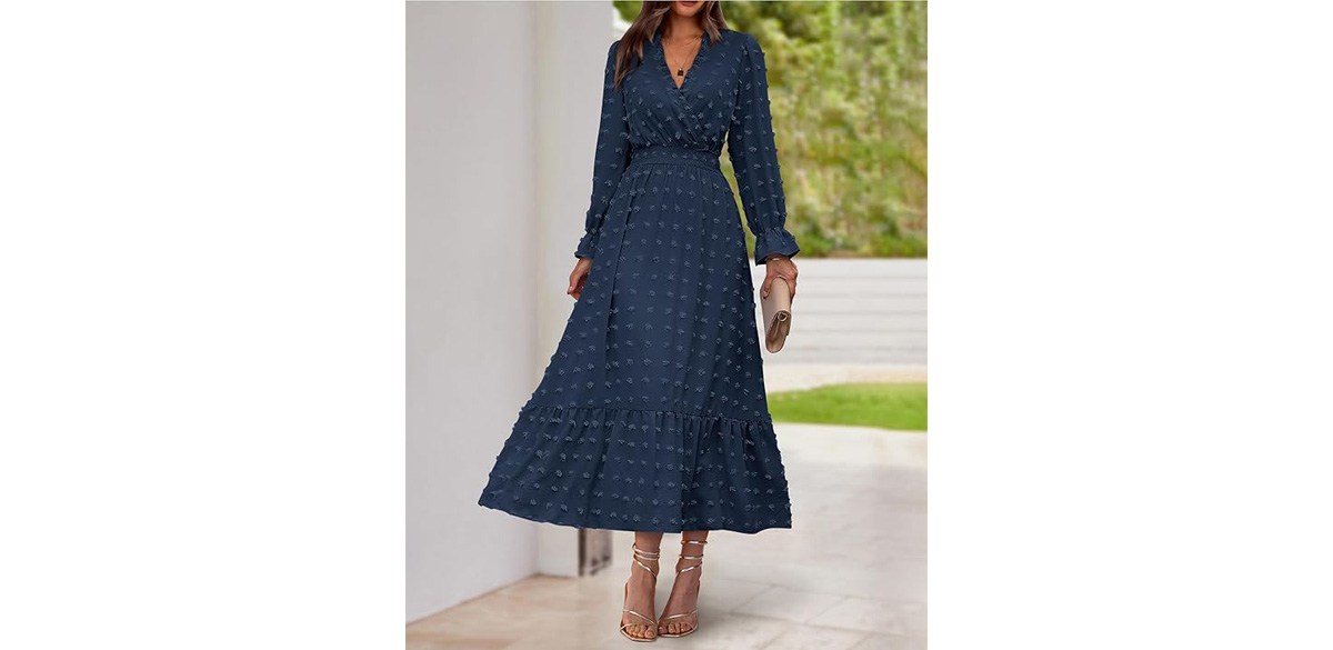 BTFBM Women Fall Maxi Dresses 2025 Long Sleeve