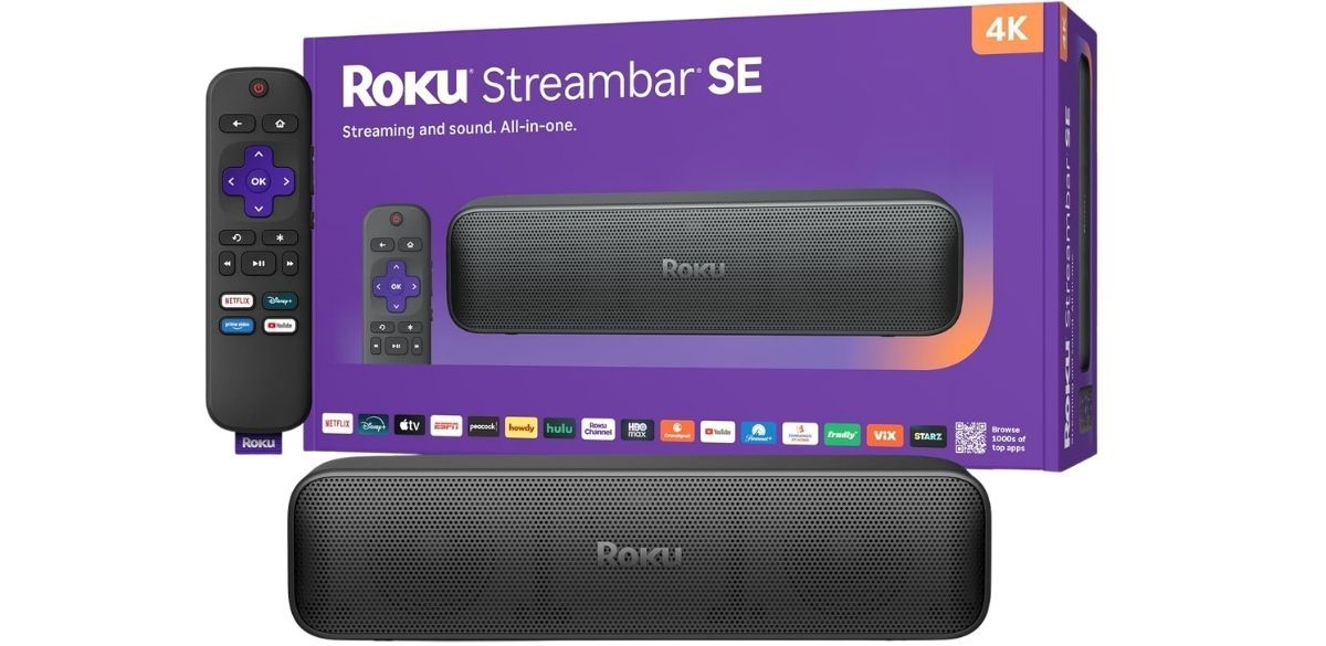 Roku Streambar SE, 4K Soundbar with Built-in Streaming Device