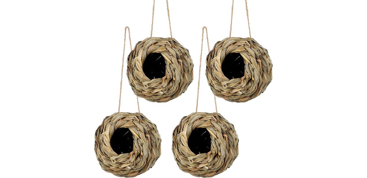 winemana 4-Pack Hanging Bird Nest House