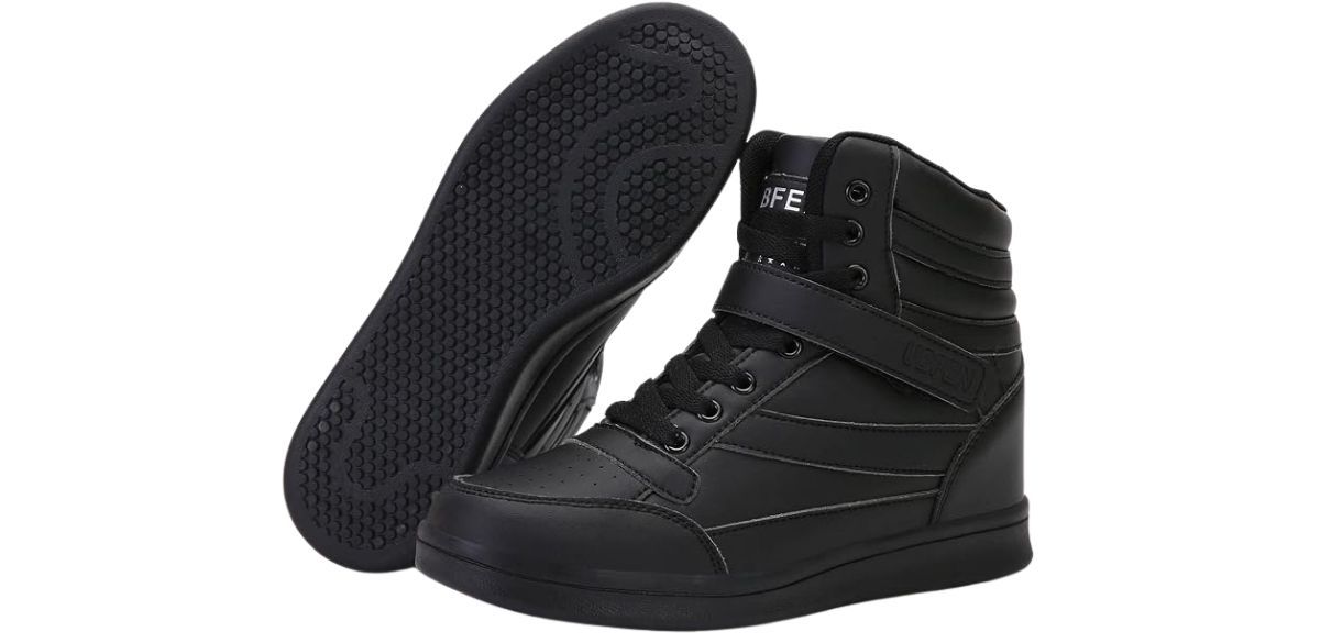 UBFEN Womens High Top Sneakers with Hidden Wedge