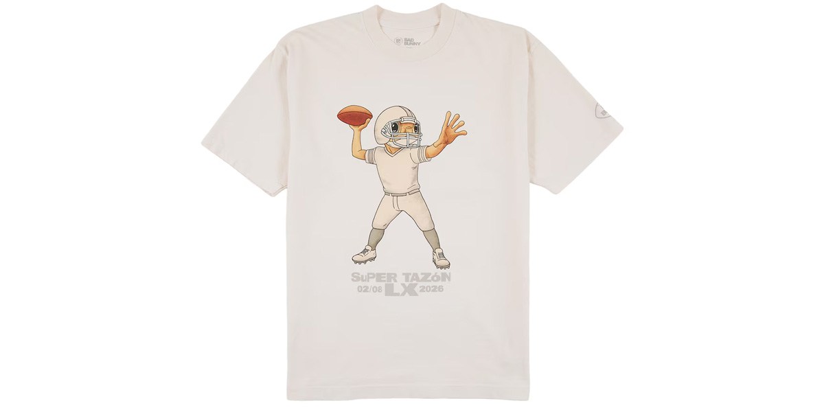Bad Bunny x Super Tazón Off White Concho T-Shirt
