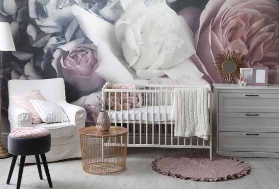 Best floral nursery wallpaper