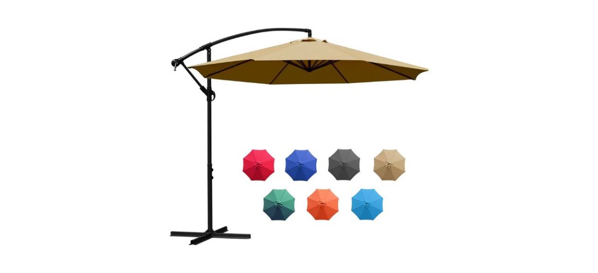 What's the difference between an offset umbrella and a cantilever umbrella?
