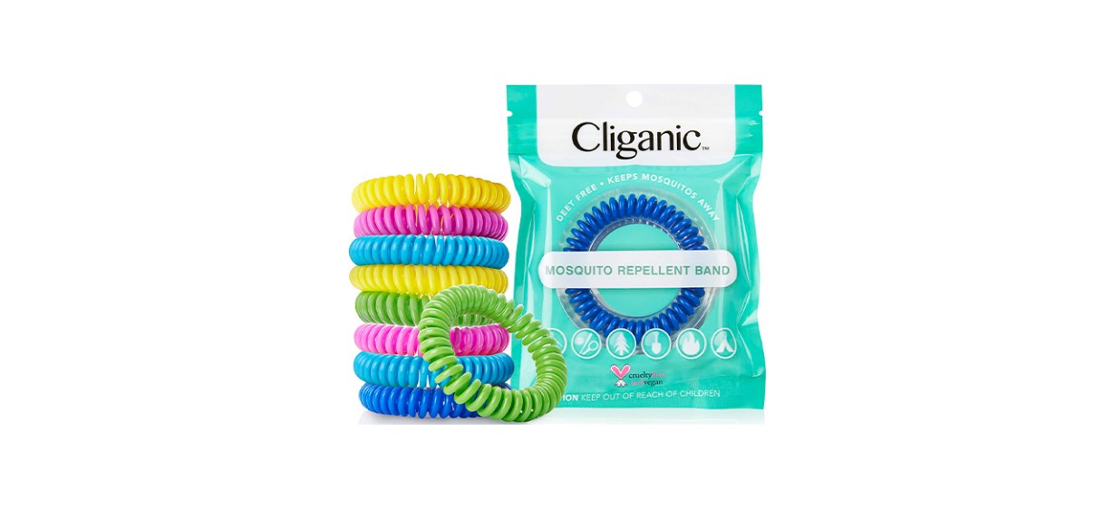 Cliganic 10 Pack Mosquito Repellent Bracelets