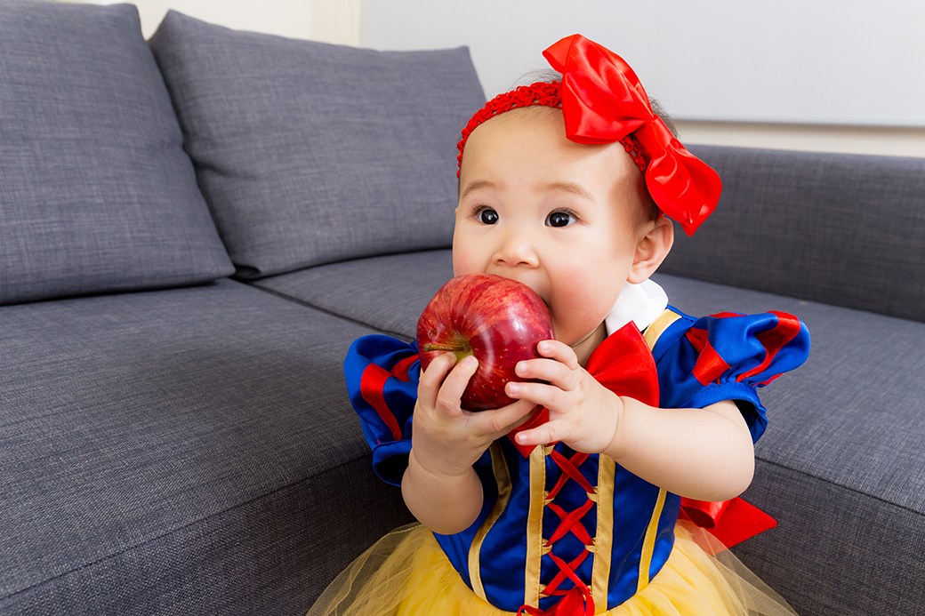 Baby in Snow White costume