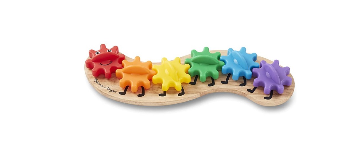 Melissa &amp; Doug Rainbow Caterpillar Gears Toy