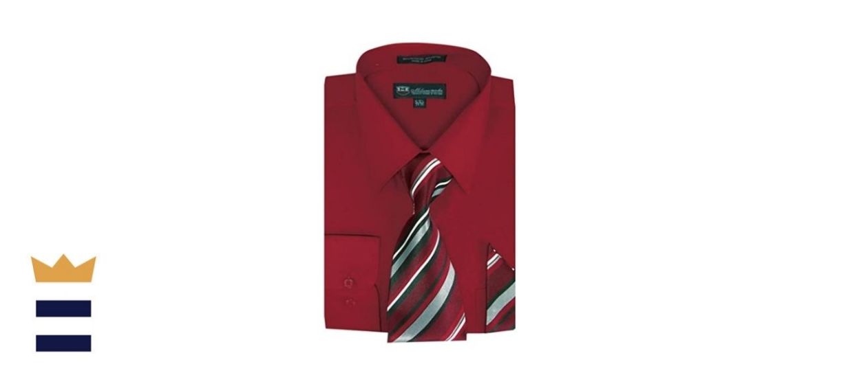 Milano Moda Men’s Long Sleeve Dress Shirt