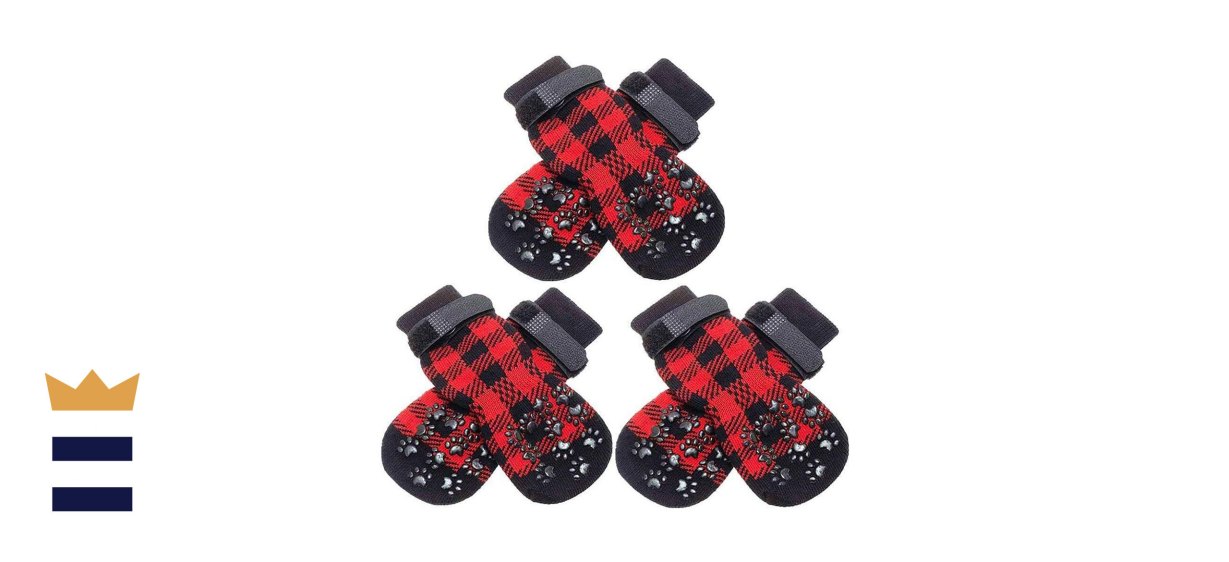 Scenereal Dog Socks Anti Slip with Straps Traction Control