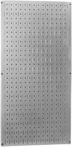 Wall Control 32" x 16" Gray Metal Pegboard Tool Board Panel