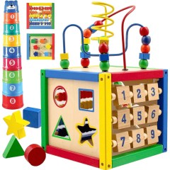 Play22 Activity Cube With Bead Maze