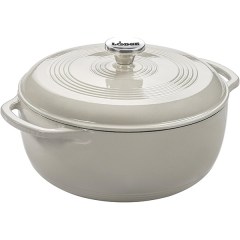 Lodge 6 Quart Enameled Cast Iron Dutch Oven with Lid