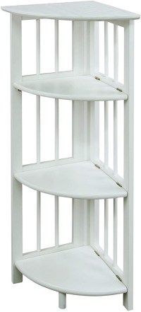 Casual Home 4-Shelf Corner Folding Bookcase