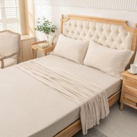 PURE ERA Jersey Knit 4pc Bed Sheet Set 