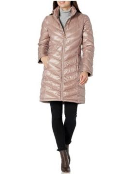 Calvin Klein Women's Chevron Quilted Packable Down Jacket