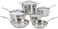 CUISINART Chef’s Classic Stainless Steel 10-Piece Cookware Set