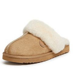 Dearfoams Women's Fireside Shearling Scuff Slipper