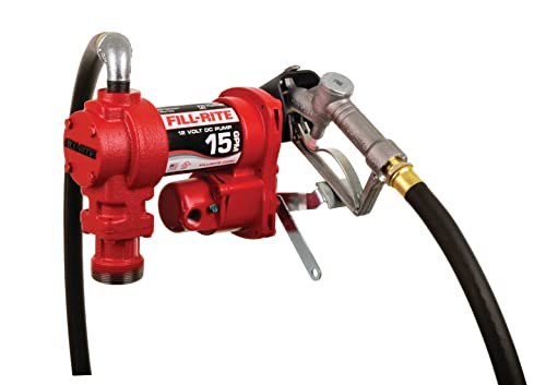 Fill-Rite 12V 15 GPM Fuel Transfer Pump with Discharge Hose