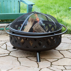 George Oliver Steel Wood Burning Outdoor Fire Pit