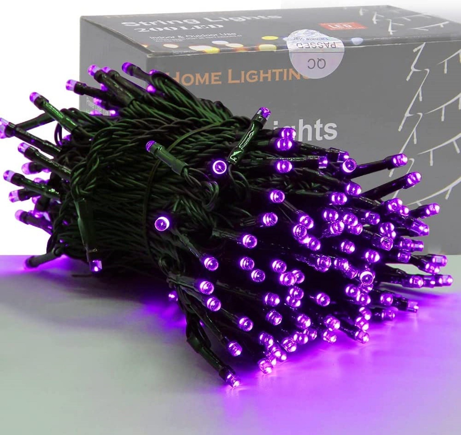 Home Lighting Decorative Purple Mini Lights, 66 Feet